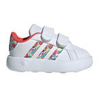 adidas Grand Court 2.0 CF Infant Shoes – Cloud White & Collegiate Green