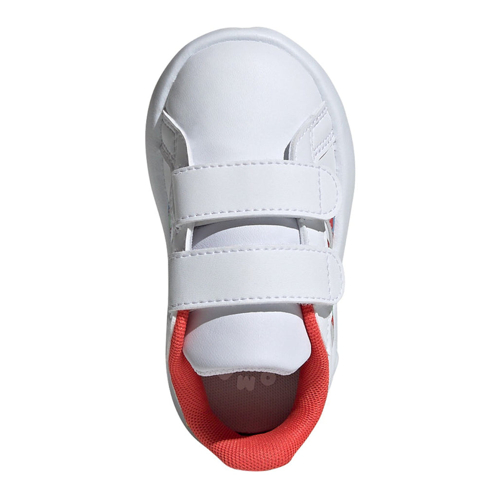 adidas Grand Court 2.0 CF Infant Shoes – Cloud White & Collegiate Green