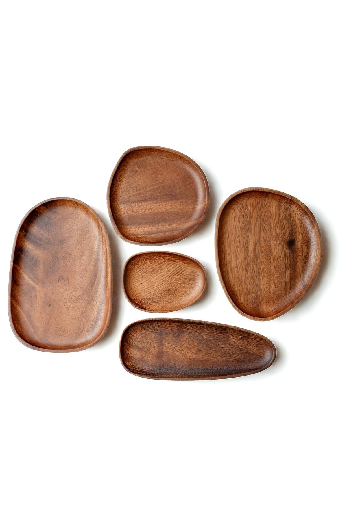 Acacia Serving Plate Set | Wooden Dinner Plates for Entertaining