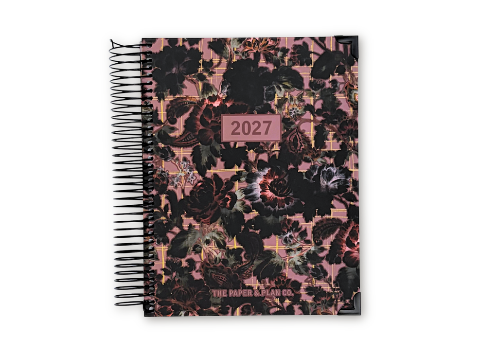 2027 Velvet Floral Daily Planner Basic Bundle