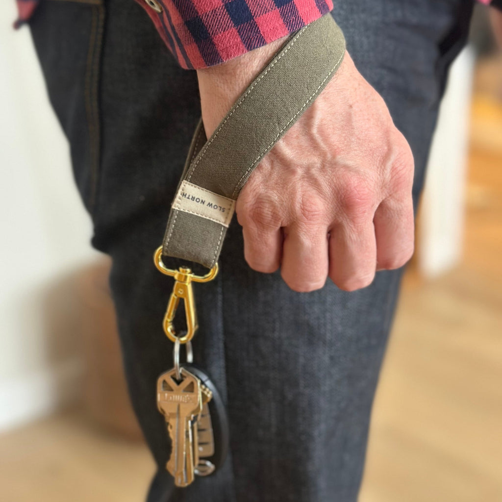 Wristlet Keychain - Green Olive