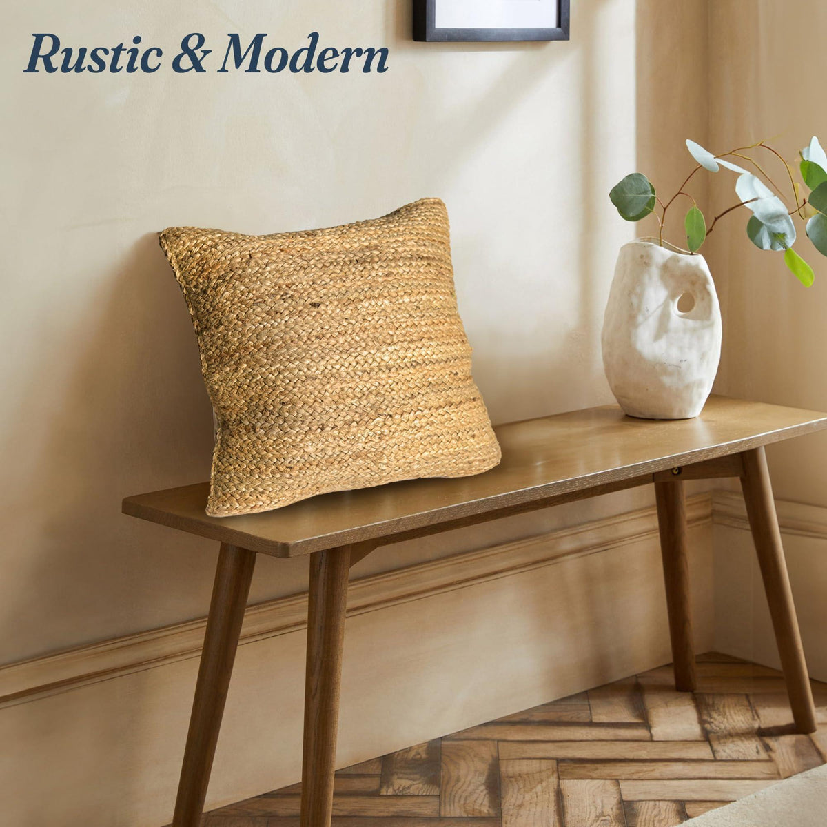 Natural Jute Braided Pillow Cover