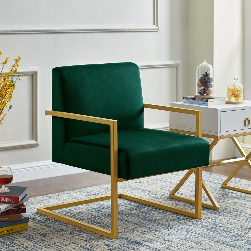 Modern Velvet Accent Chair