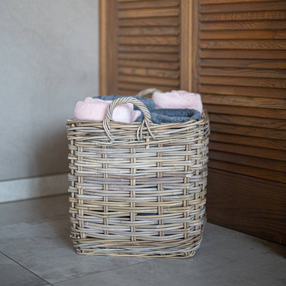 Square Rattan Storage Basket