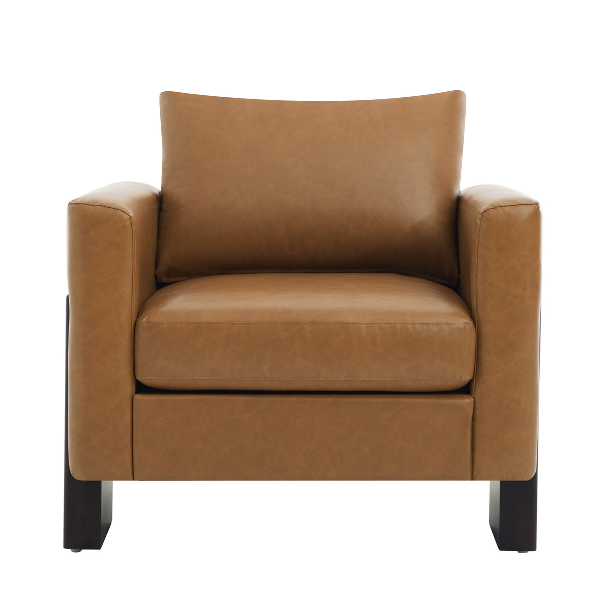 Modern Accent Chair Stylish Club Chair Armchair with Rubberwood Legs for Living Room, Bedroom, or Office