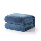 Rainy Day Grey Blue Embossed Sherpa Blanket