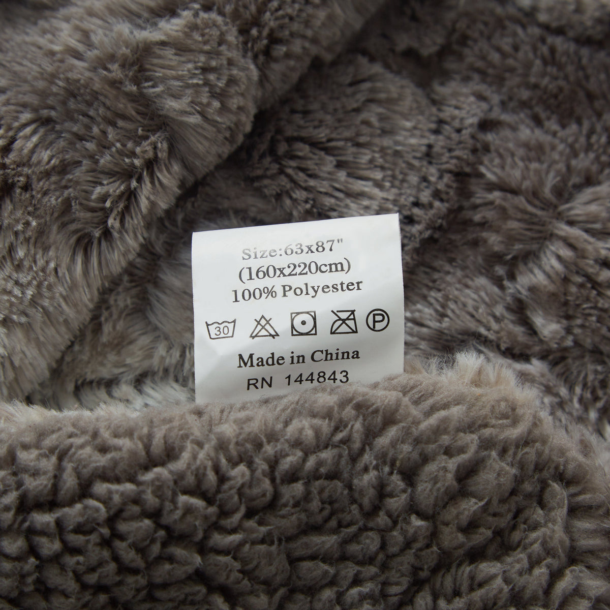 Silver Snow Giraffe Faux Fur Throw Blanket