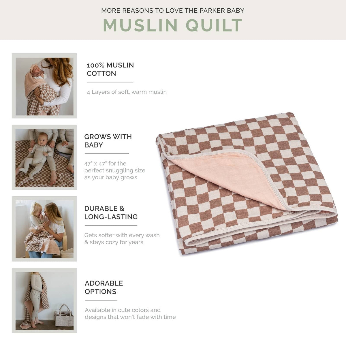 Rosewood Checker Quilt
