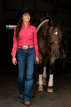 Coral Cool Ride™ Women’s Western Riding Shirt