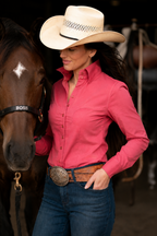 Coral Cool Ride™ Women’s Western Riding Shirt