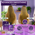 Anti Frizz Hair Serum for Frizzy Damaged Hair 8.45 Fl Oz Humidity Treatment Control Styling and Smoothing Products for Women and Men
