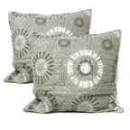 Taupe Floral Geometric Pillow Covers – 2 Pack