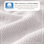 Georgiana Turkish Cotton Ribbed Bath Towel Set – 6 Piece