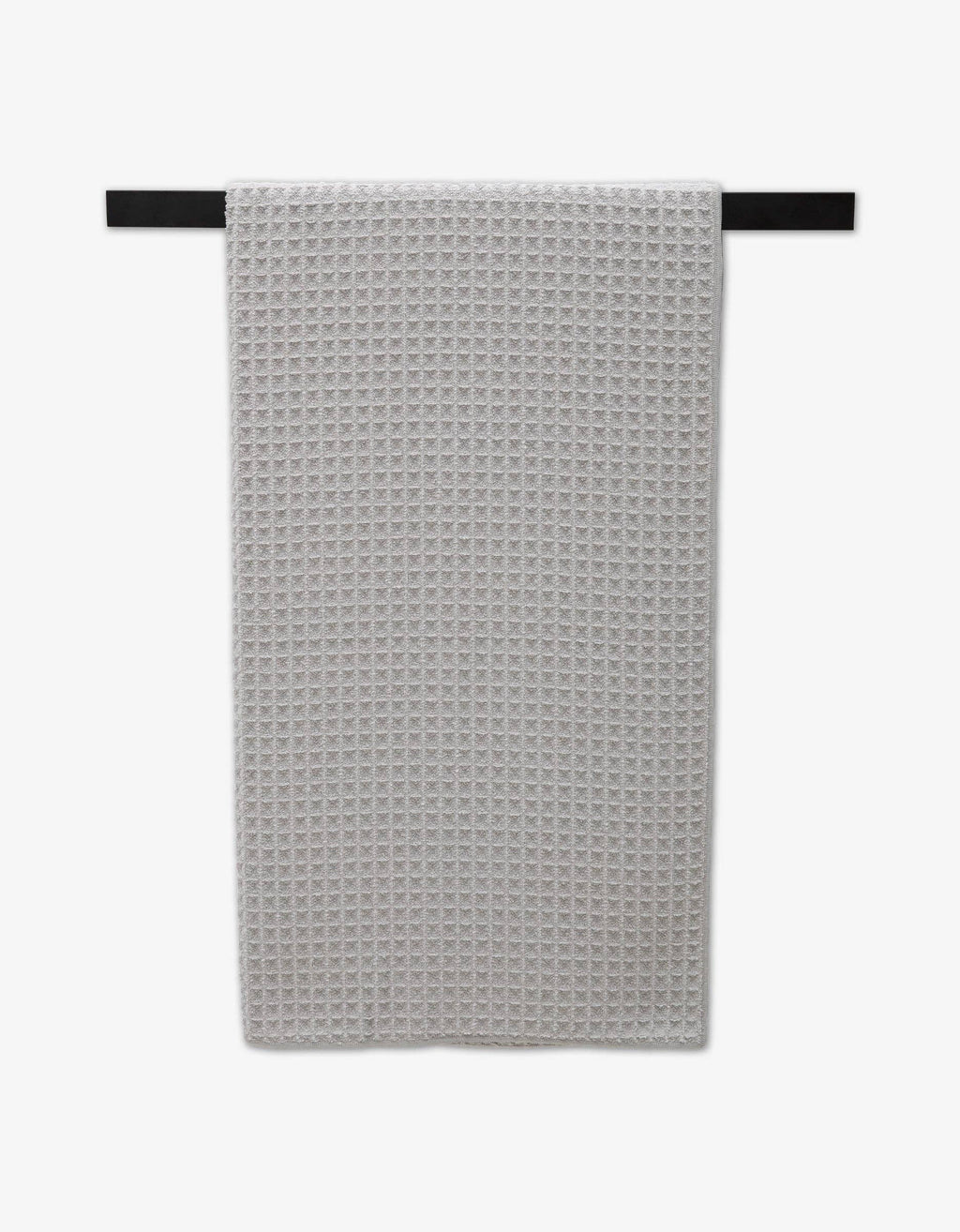 Geometry Waffle Bath Towel – Stone Gray