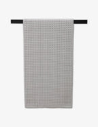 Geometry Waffle Bath Towel – Stone Gray