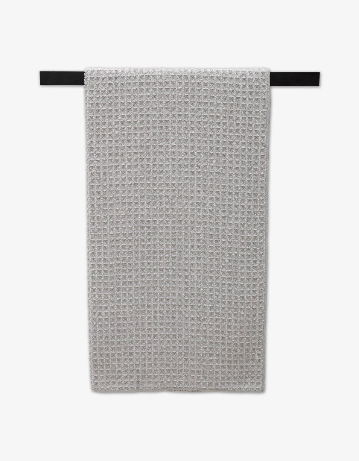 Geometry Waffle Bath Towel – Stone Gray