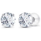 1.50 CTW Lab-Grown Diamond Stud Earrings in 14K White or Yellow Gold – F Color, VS Clarity | AGI Certified