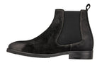 TOTO - K92081 - 3 Inches Taller (Nubuck Black) - Chelsea Ankle Boots