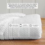 100% Cotton Checkered Jacquard Bath Towel Set