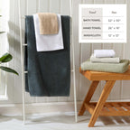 100% Cotton Woven Bath Towel Set Marbella