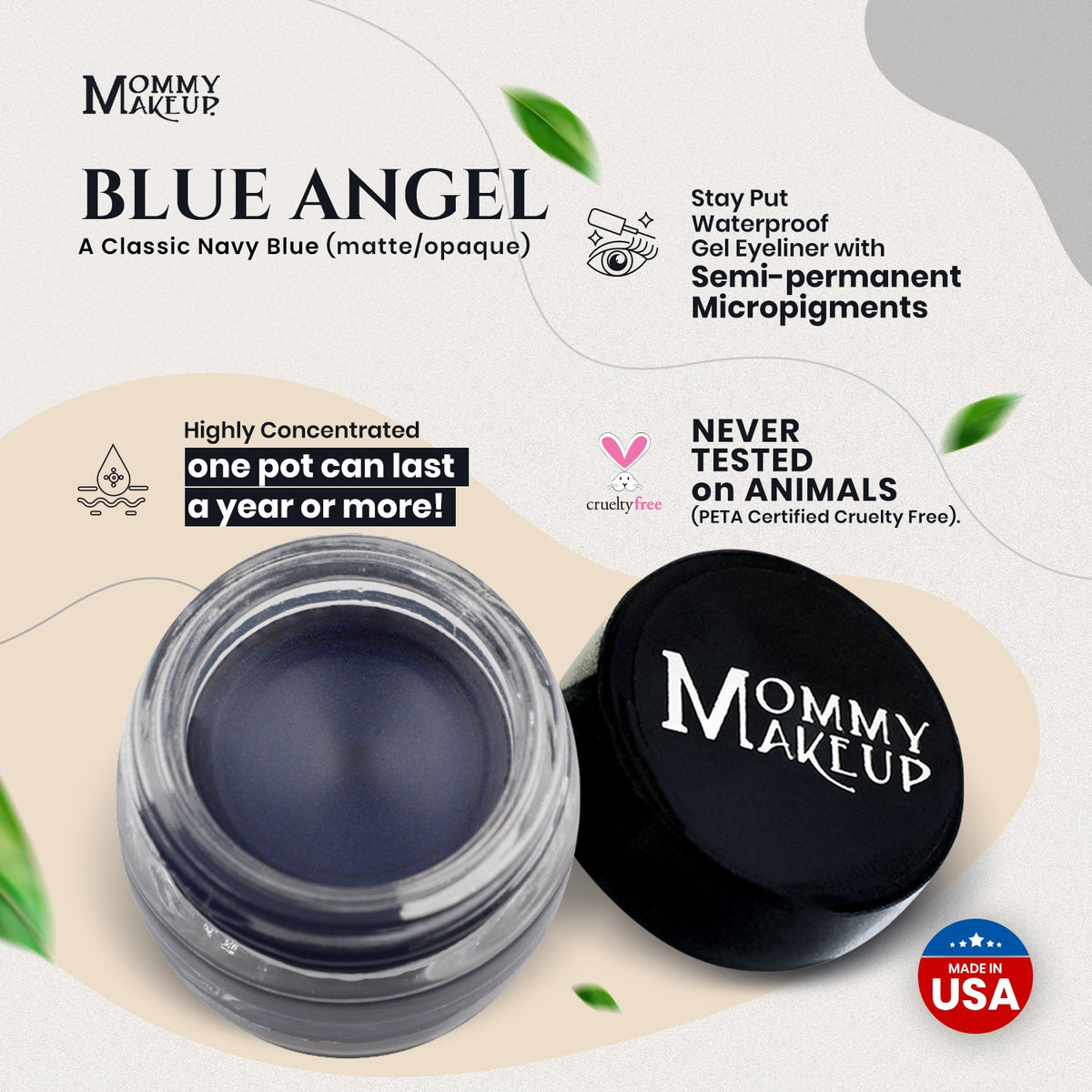 Blue Angel Stay Put Waterproof Gel Eyeliner w/ Micropigments