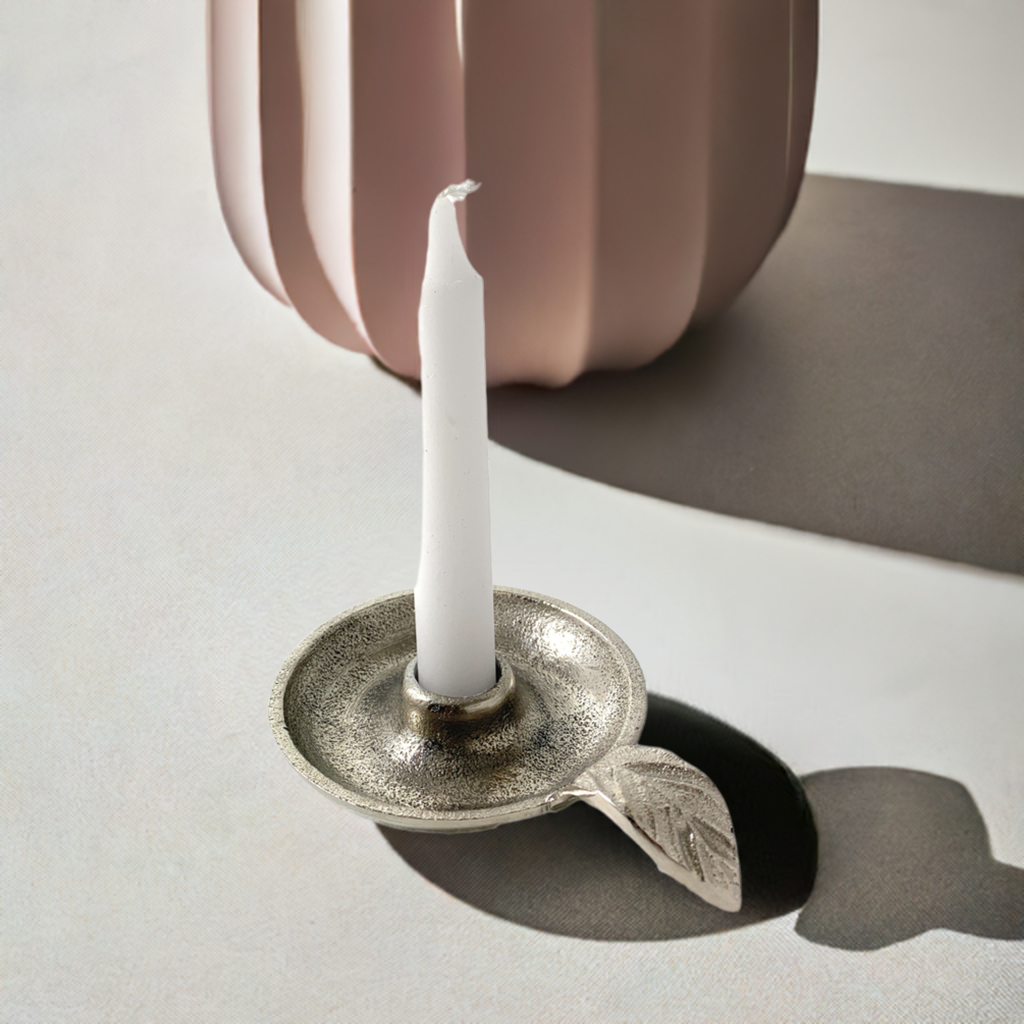 Silver Taper Candle Holder