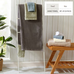 100% Cotton Checkered Jacquard Bath Towel Set