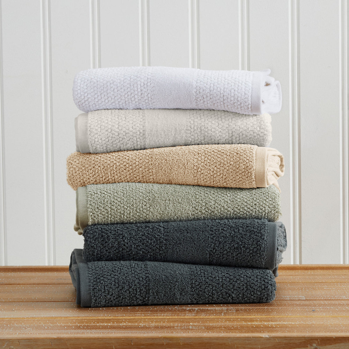 100% Cotton Woven Bath Towel Set Marbella