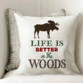 Moose Cabin Pillow Cover