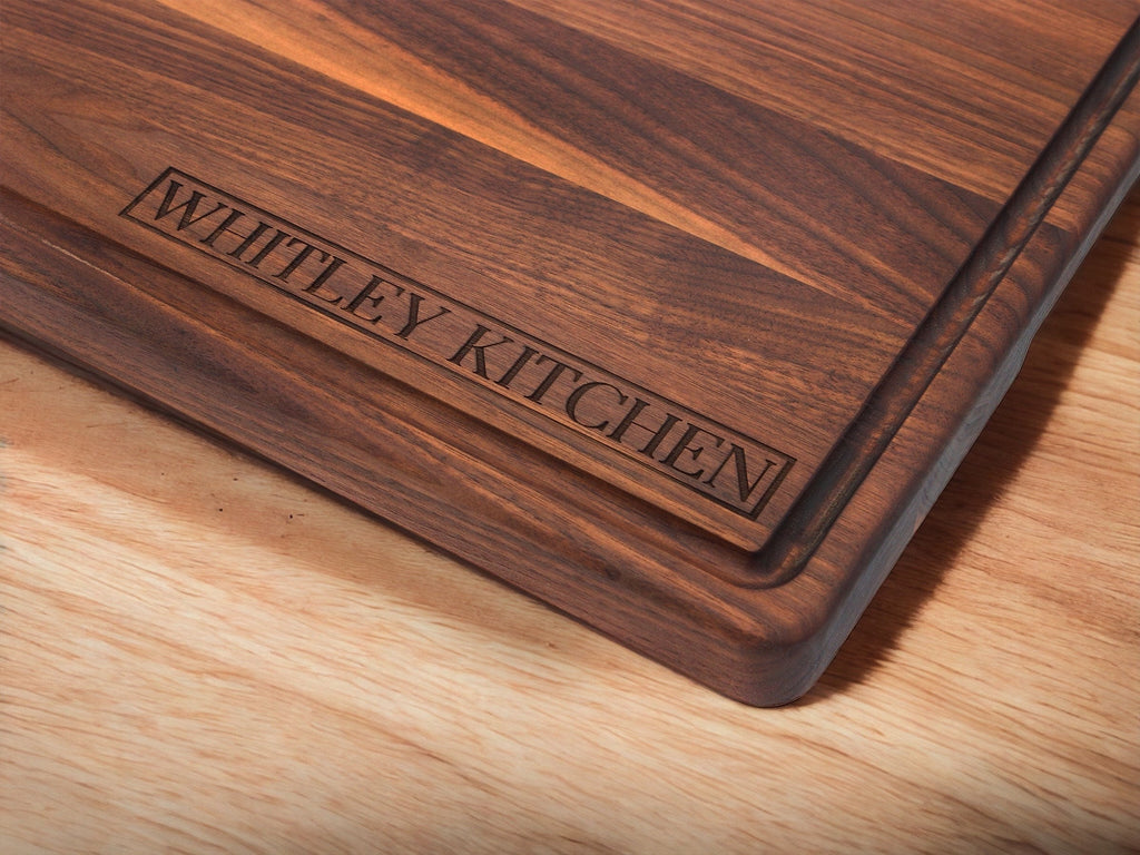 Extra-Large American Walnut Cutting & Charcuterie Board – Made in USA