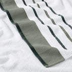 Decorative Cotton Stripe Bath Towel Set - Noelle Collection