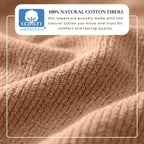 Georgiana Turkish Cotton Ribbed Bath Towel Set – 6 Piece