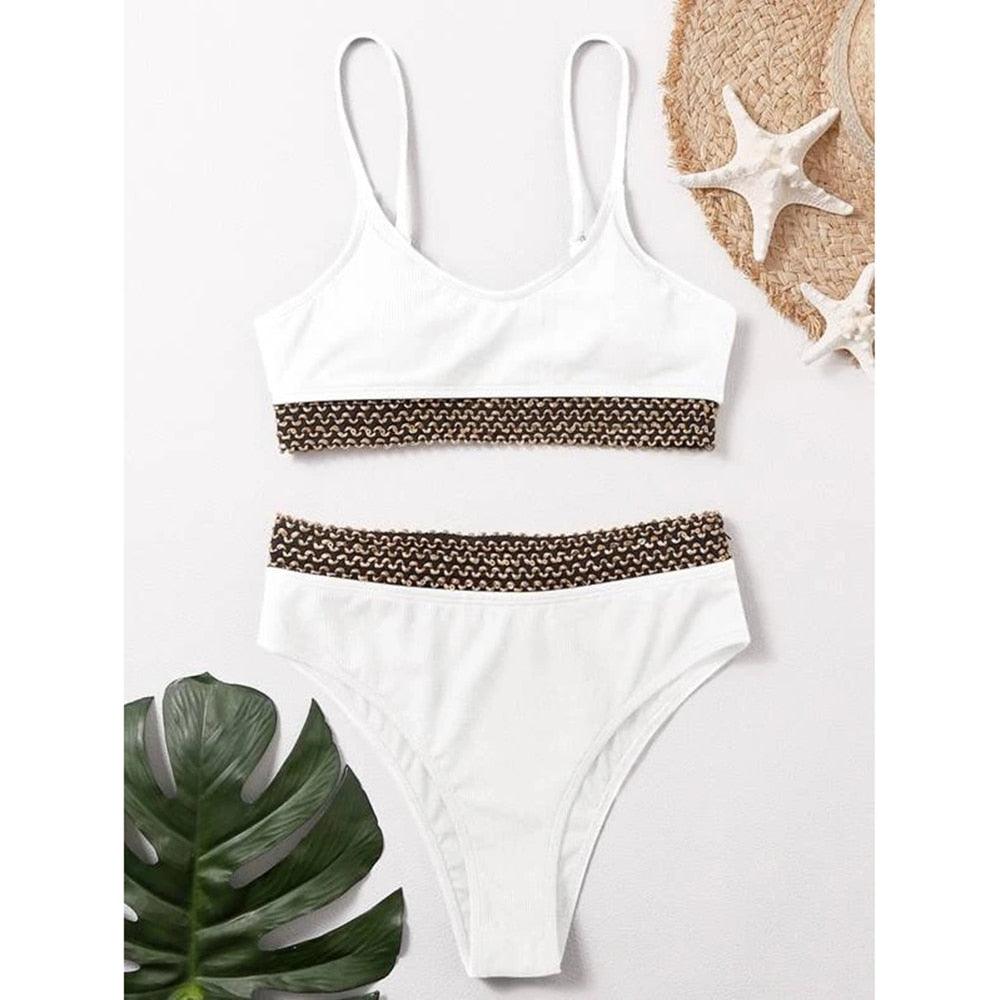 Women’s High-Waisted Push-Up Bikini Set