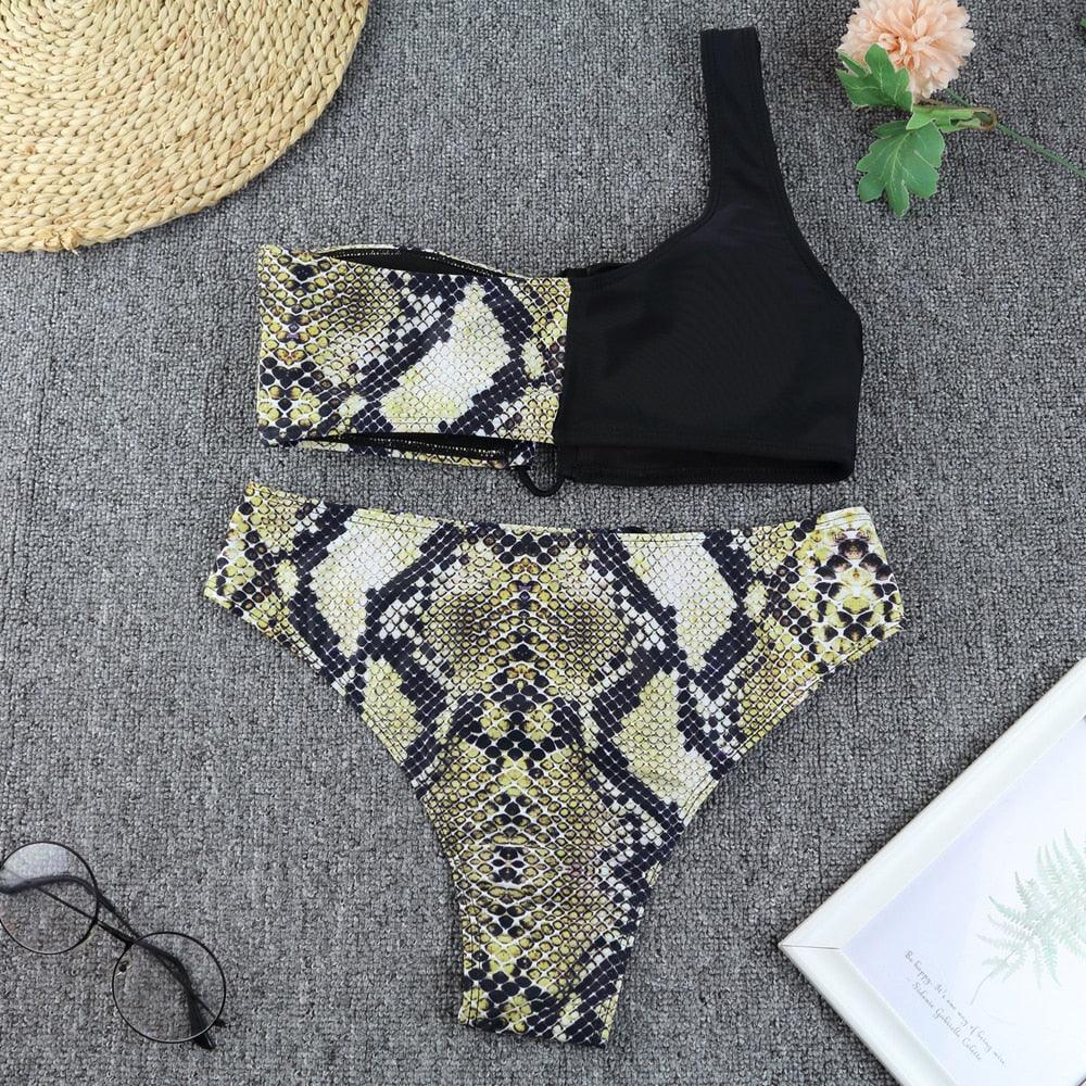 Women’s High-Waisted Push-Up Bikini Set