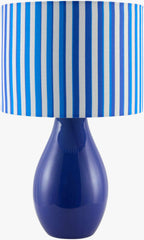 Beitbridge Navy Ceramic Table Lamp with Linen Shade