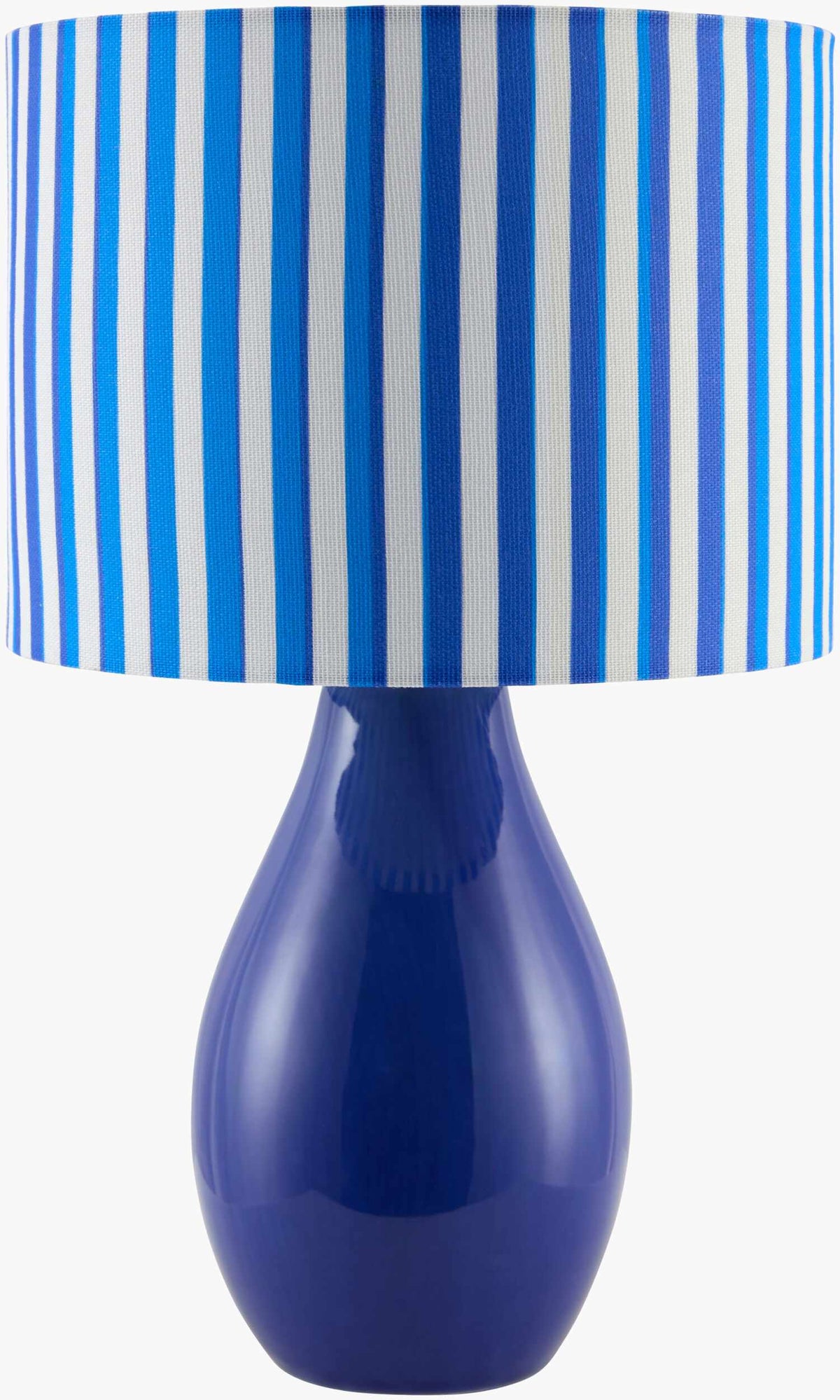 Beitbridge Navy Ceramic Table Lamp with Linen Shade