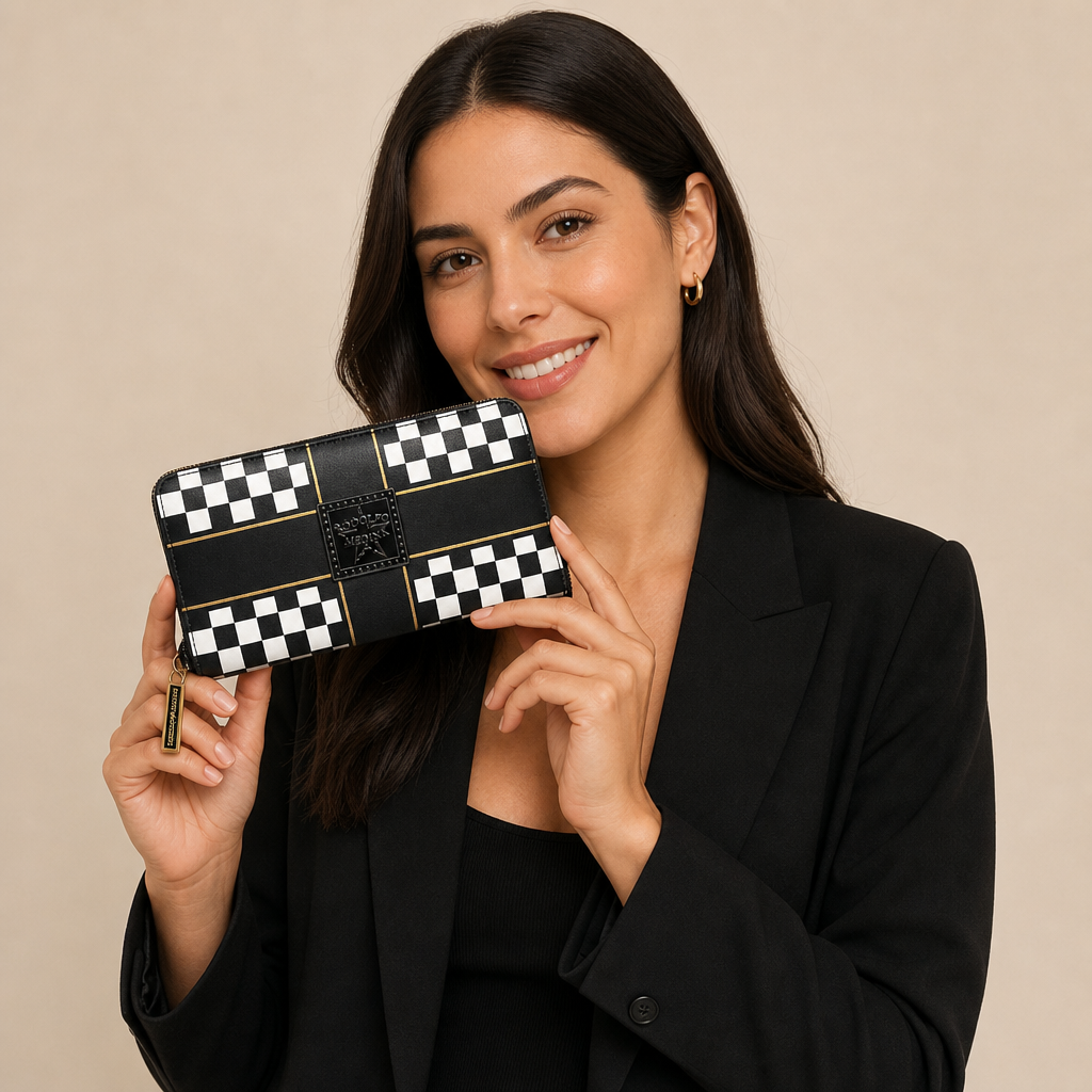 CROSS SQUARES ICON CONTINENTAL WALLET