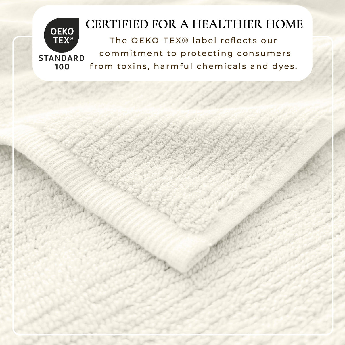 Georgiana Turkish Cotton Ribbed Bath Towel Set – 6 Piece