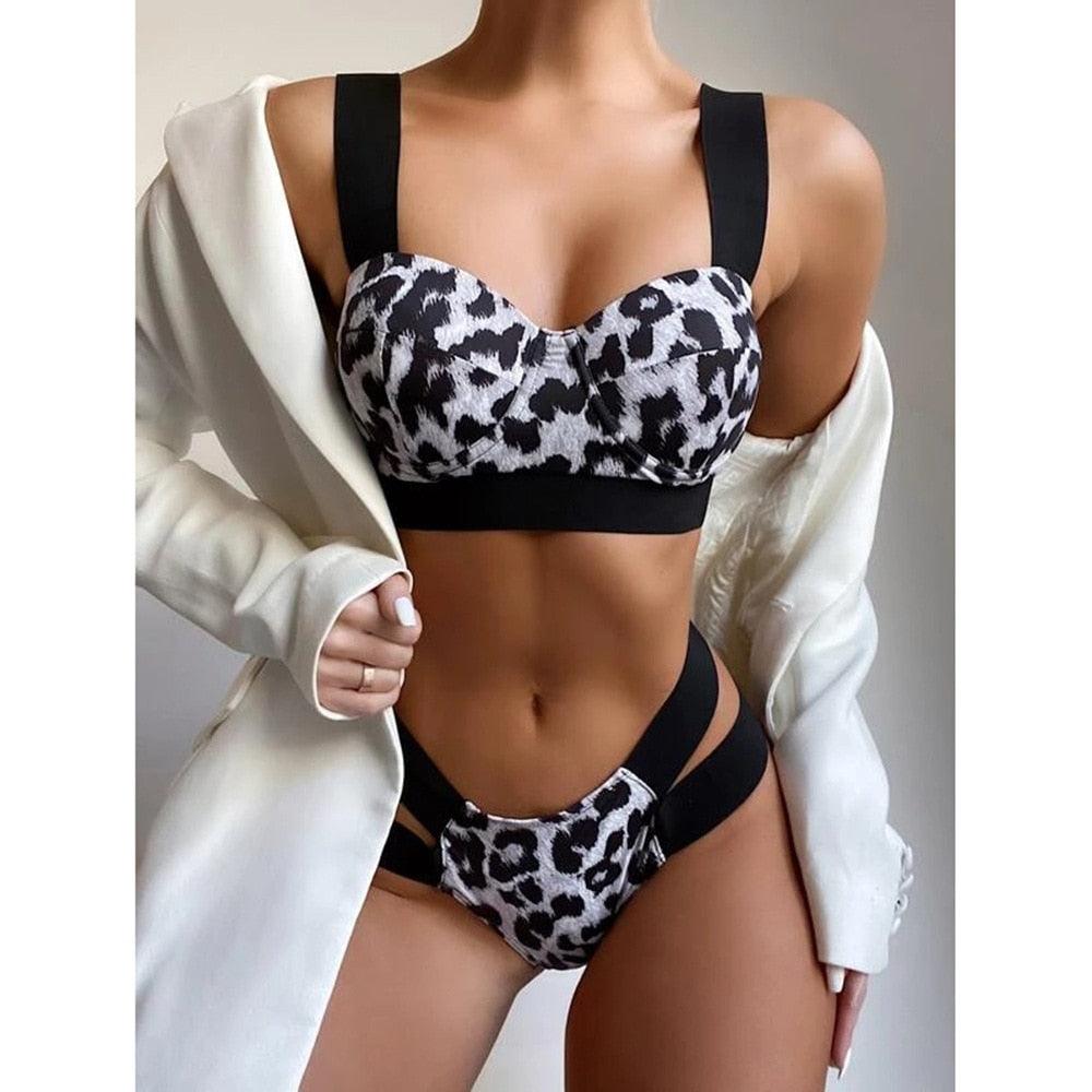 Women’s High-Waisted Push-Up Bikini Set