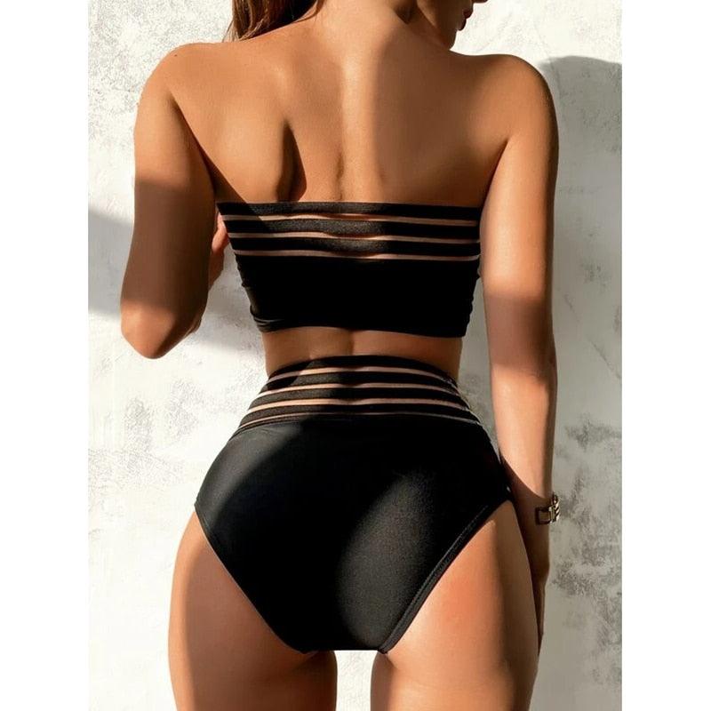 Women’s High-Waisted Push-Up Bikini Set