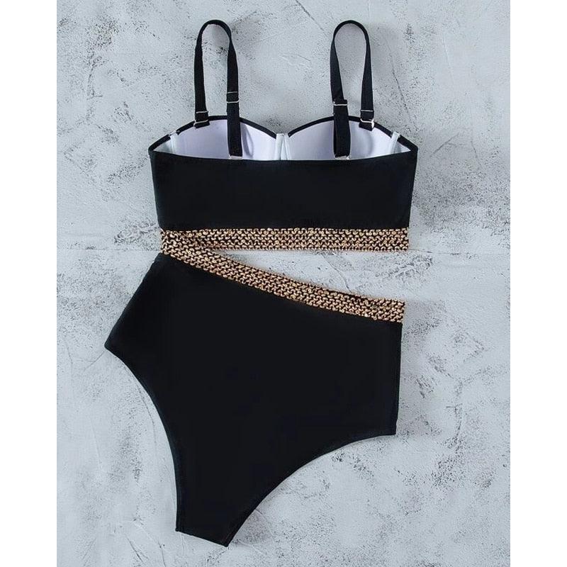 Women’s High-Waisted Push-Up Bikini Set