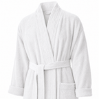 Turkish Cotton Terry Cloth Pleated Bathrobe