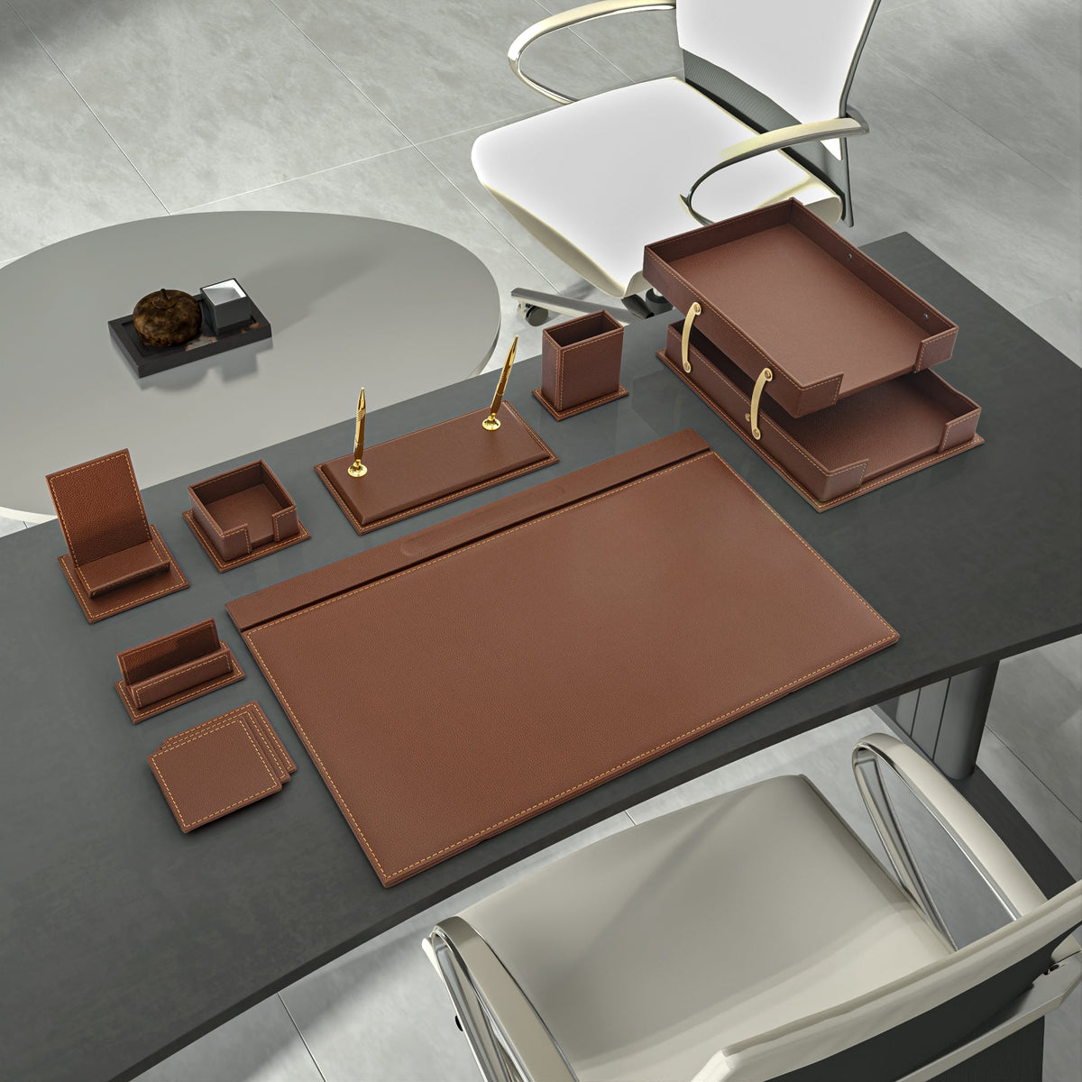 MOOG Classic Desk Organizer - Tan - 12 PCS