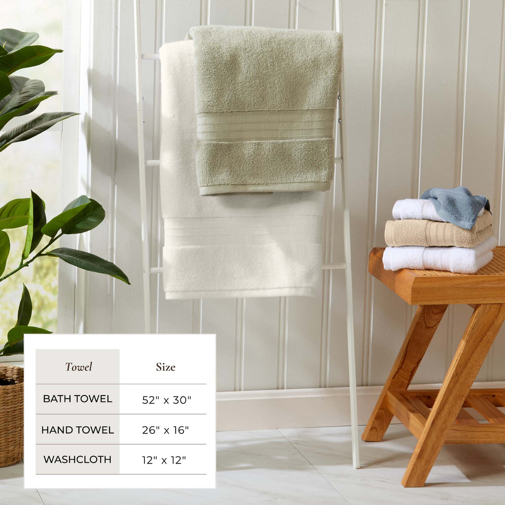 Chiara Collection 100% Cotton Premium Bath Towel Set