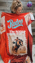 Baha Ranch Western Rodeo Throw Blanket