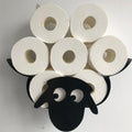Sheep Wall-Mounted Toilet Paper Holder – 7 Roll Storage Rack
