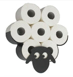 Sheep Wall-Mounted Toilet Paper Holder – 7 Roll Storage Rack