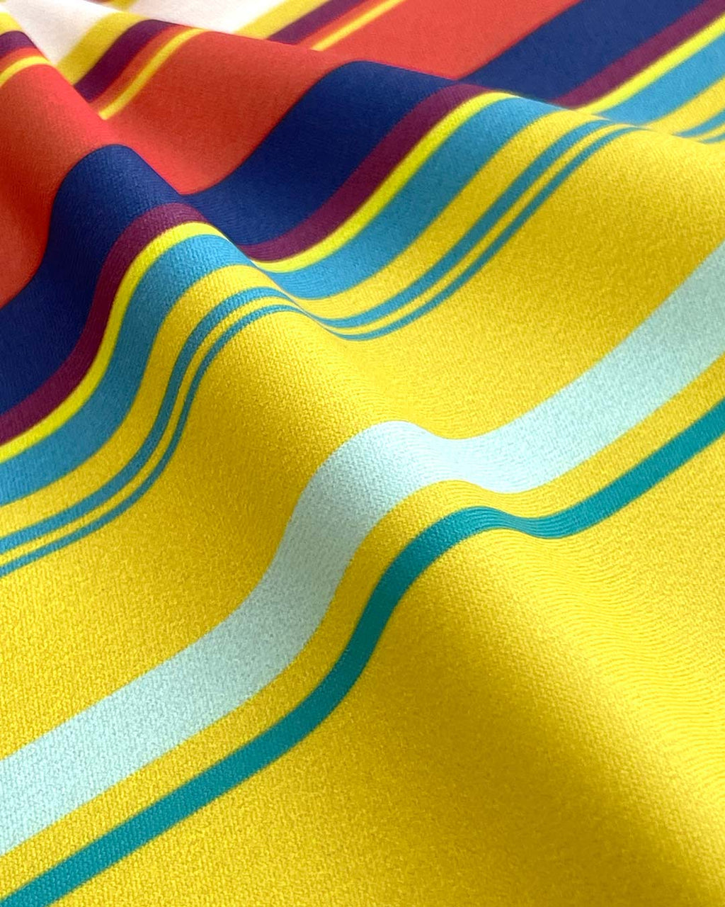 Men’s Red & Yellow Stripe Low-Rise Swim Brief