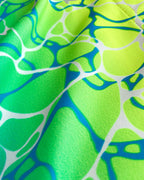 Men’s Acqua & Yellow Low-Rise Swim Brief