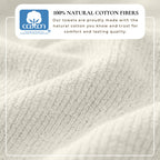 Georgiana Turkish Cotton Ribbed Bath Towel Set – 6 Piece